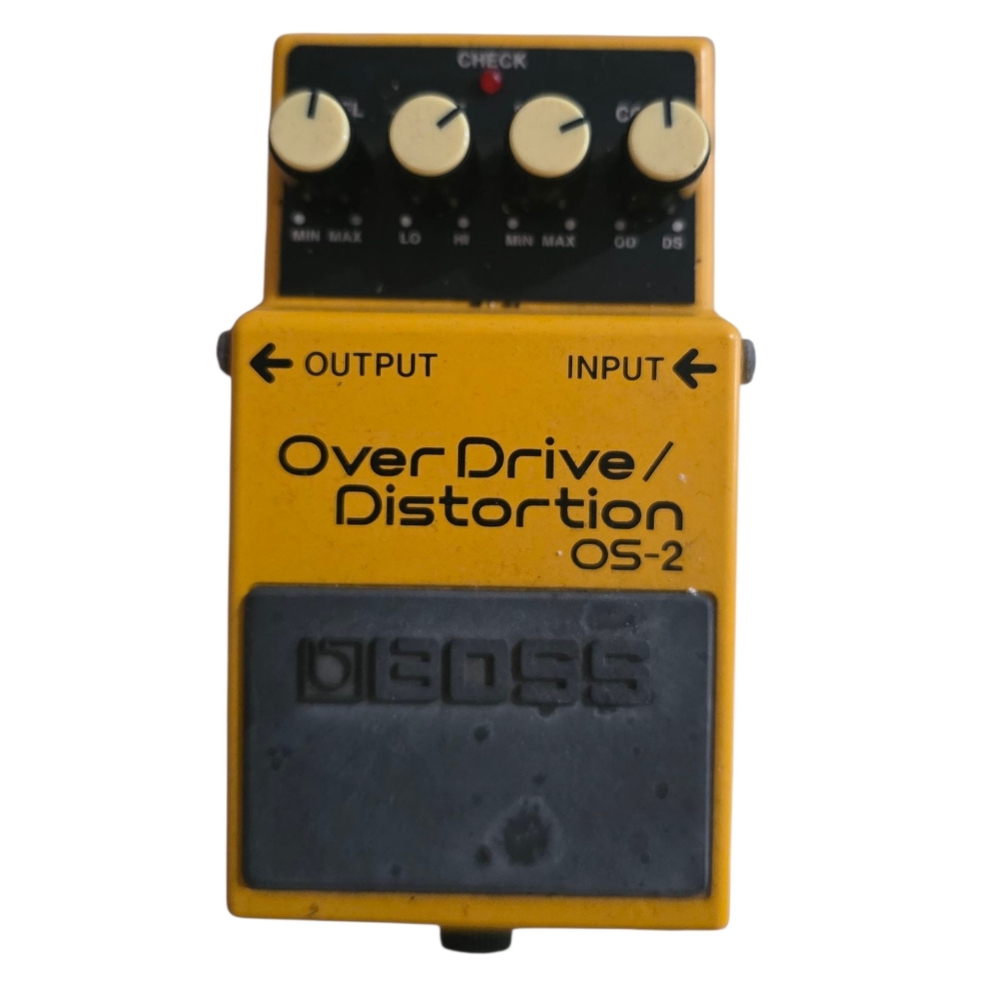 Boss OS-2 Yellow and Black Pedal